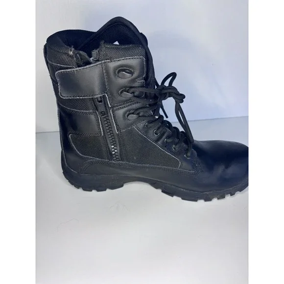 LAPG Classic Duty Men's Tactical Core 11.5w Side Zipper Uniform Black Boot‎ - Picture 2 of 6